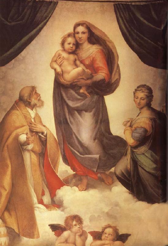 Raphael Sistine Madonna Norge oil painting art