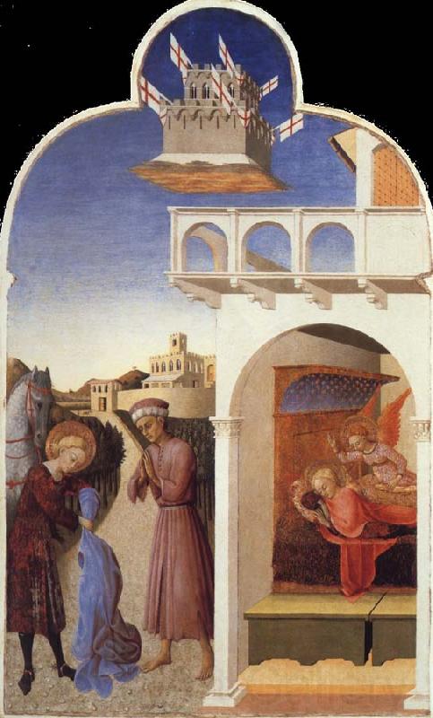 SASSETTA Saint Francis Giving Away His Clothes to the Poor Knight,The Dream of Saint Francis Norge oil painting art