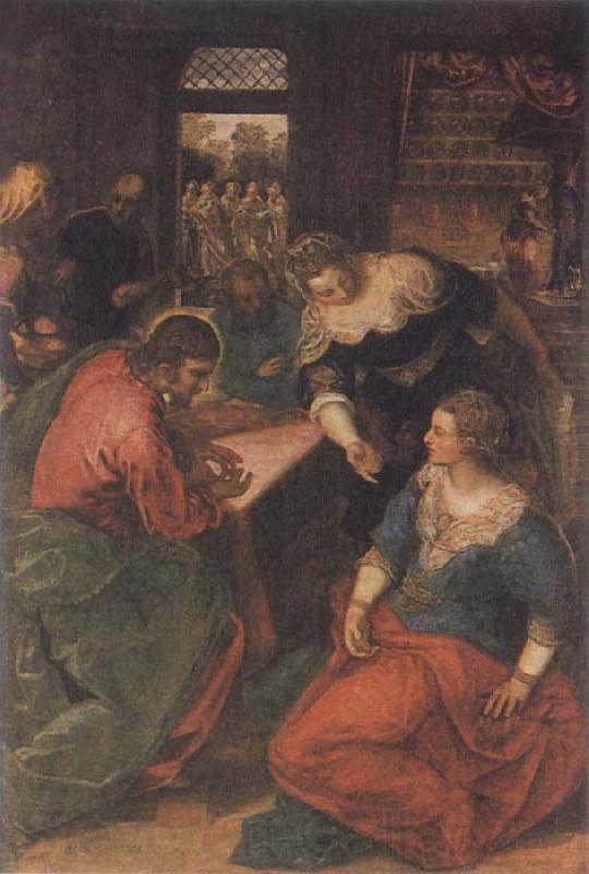 Tintoretto Christ in the House of Mary and Martha Spain oil painting art