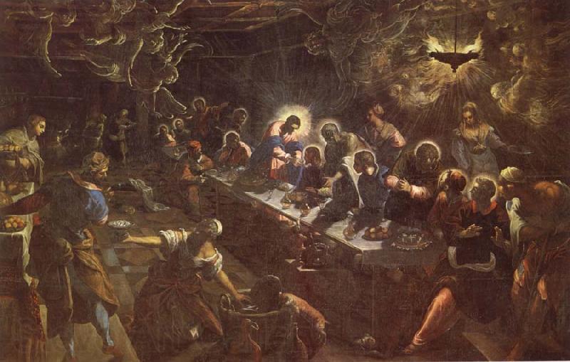 Tintoretto The Last Supper Norge oil painting art