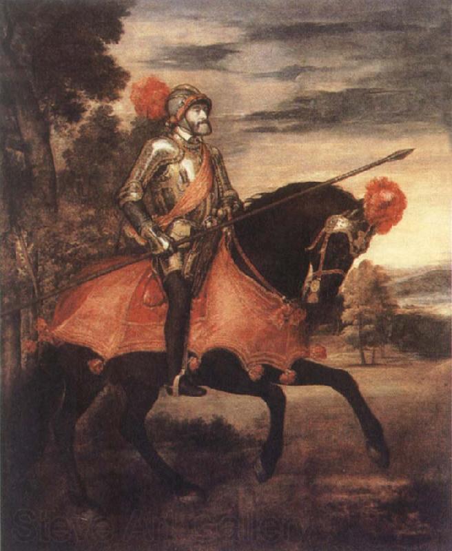 Titian Empeor Charles V at Muhlbeng Germany oil painting art