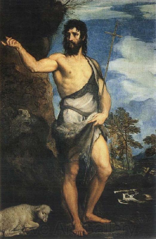 Titian St John the Baptist Spain oil painting art