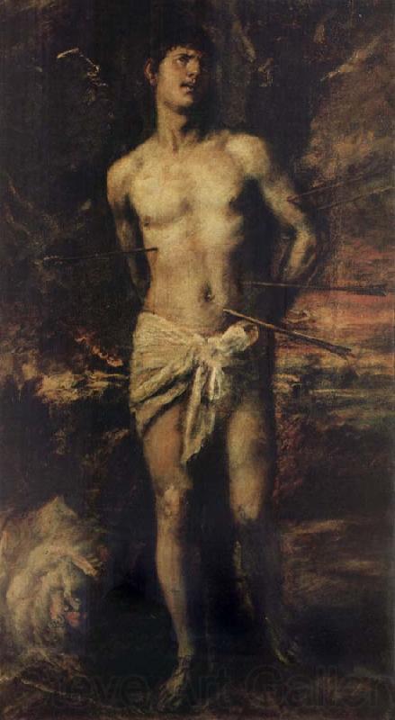 Titian St Sebastian Norge oil painting art