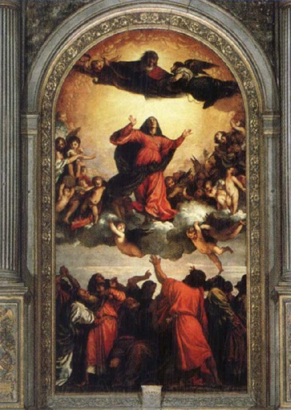 Titian Assumption of the Virgin Spain oil painting art
