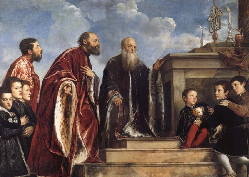 Titian The Vendramin Family Spain oil painting art