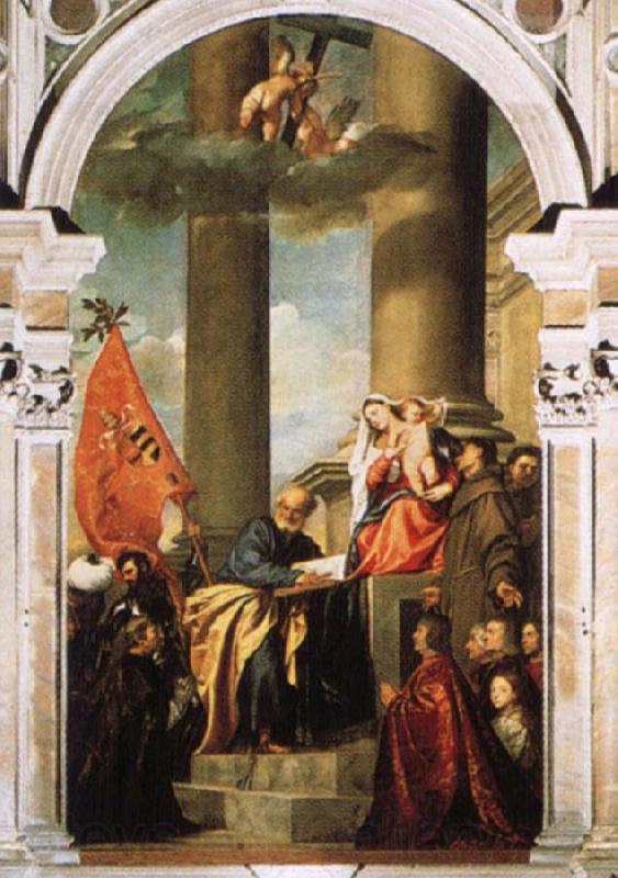 Titian Madonna di ca peasaro Germany oil painting art