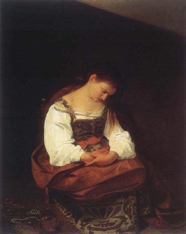 Caravaggio Maria Magdalena Norge oil painting art