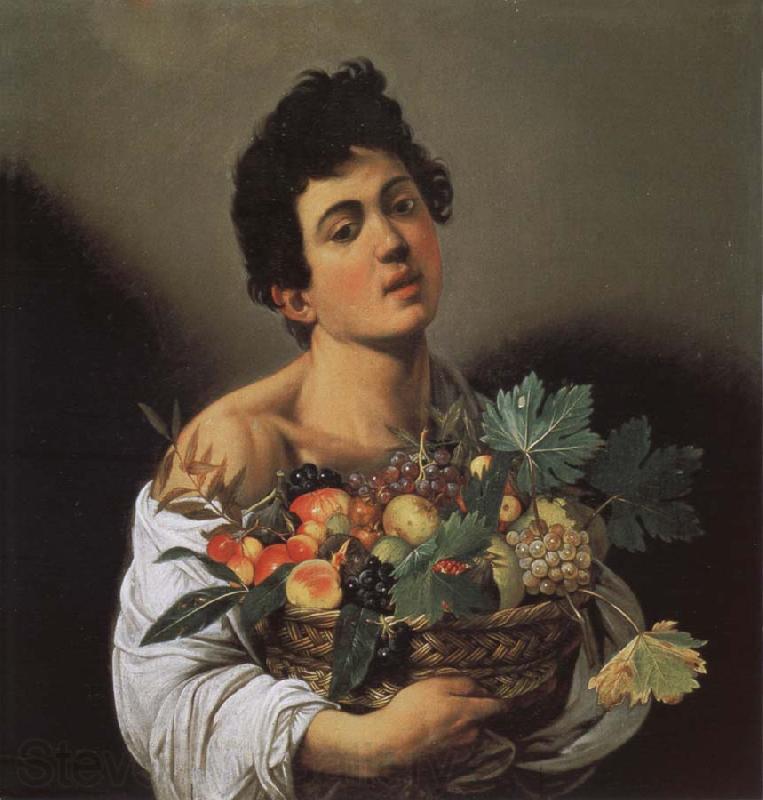Caravaggio Jungling with fruits basket France oil painting art