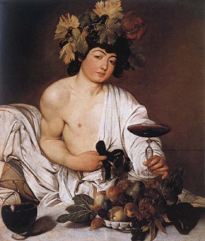 Caravaggio Youthful Bacchus Norge oil painting art