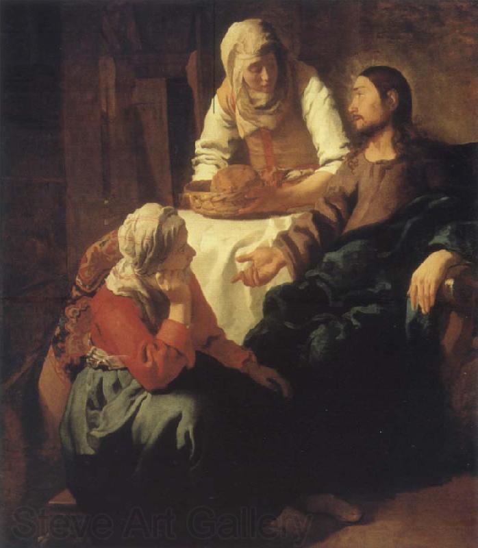 JanVermeer Christ in Maria and Marta Norge oil painting art