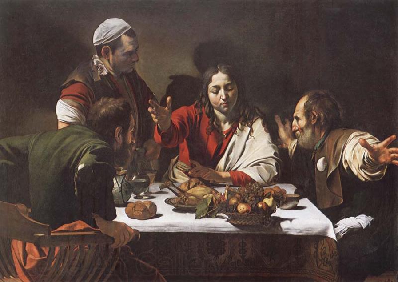 Caravaggio Supper of Aaimasi Norge oil painting art
