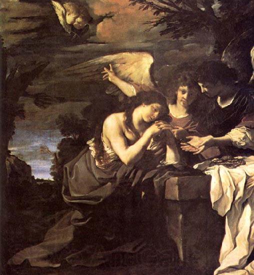 GUERCINO Magdalen and Two Angels Germany oil painting art