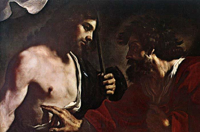 GUERCINO Doubting Thomas Spain oil painting art