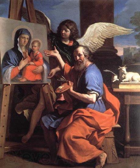 GUERCINO St Luke Displaying a Painting of the Virgin