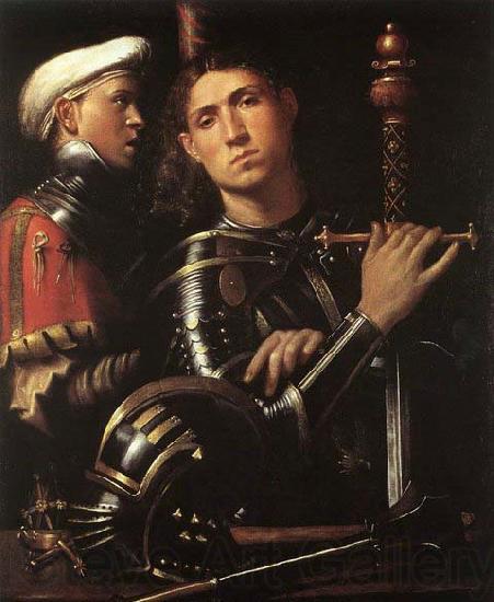 CAVAZZOLA Warrior with Equerry Norge oil painting art