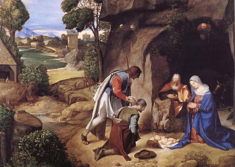 Giorgione Herd worship Spain oil painting art