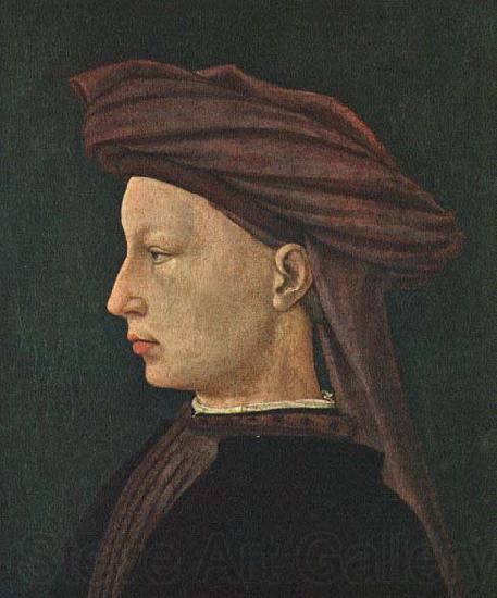 MASACCIO Profile Portrait of a Young Man Norge oil painting art