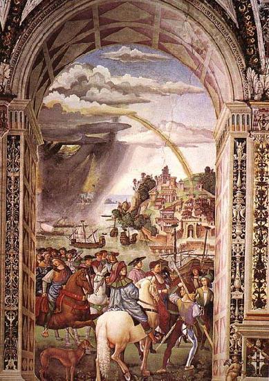 Pinturicchio Aeneas Piccolomini Leaves for the Council of Basle Spain oil painting art
