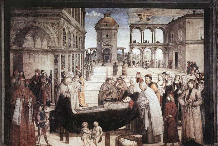 Pinturicchio Death of St. Bernardine