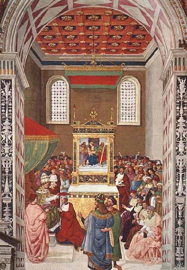 Pinturicchio Piccolomini Receives the Cardinal Hat France oil painting art