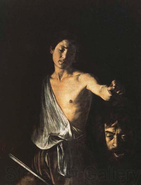 Caravaggio David with the Head of Goliath Spain oil painting art
