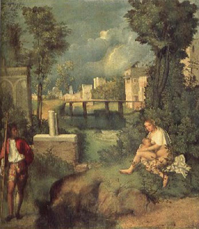 Giorgione Storm Germany oil painting art