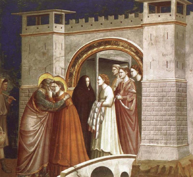 Giotto The Meeting at the Golden Gate Germany oil painting art