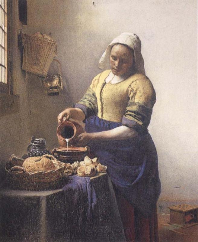 JanVermeer The Kitchen Maid Germany oil painting art