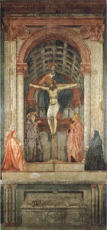MASACCIO Holy Trinity Spain oil painting art