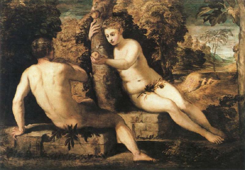 Tintoretto adam and eve Germany oil painting art