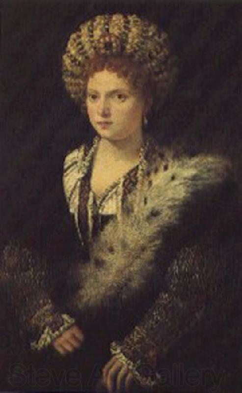Titian Isabella De Site France oil painting art