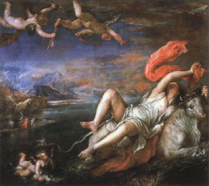 Titian the rape of europa Norge oil painting art