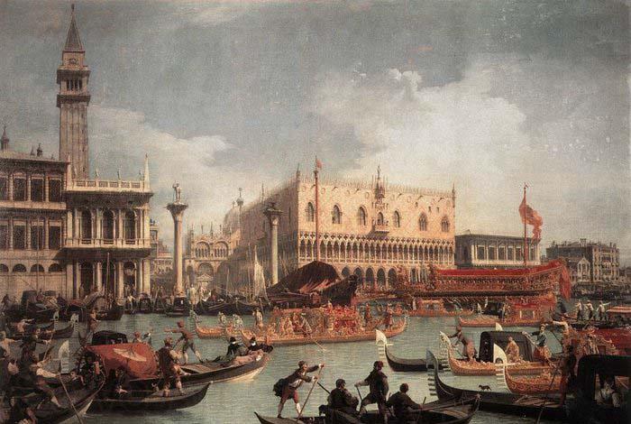 Canaletto The Bucintore Returning to the Molo on Ascension Day c