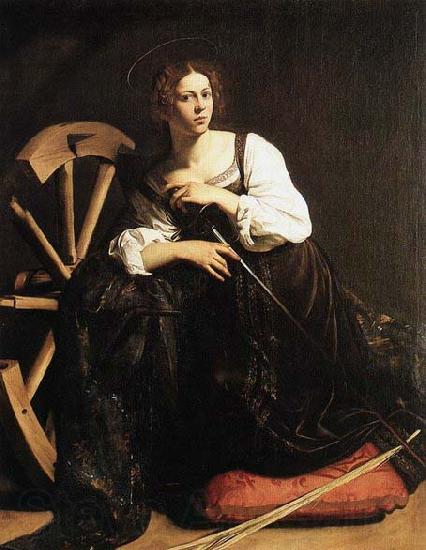 Caravaggio St Catherine of Alexandria Norge oil painting art