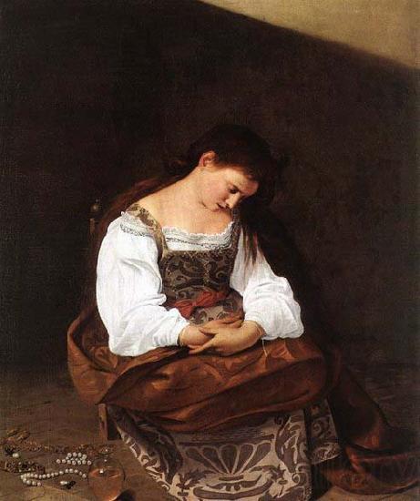 Caravaggio Magdalene Norge oil painting art