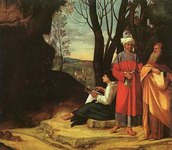 Giorgione The Three Philosophers Spain oil painting art