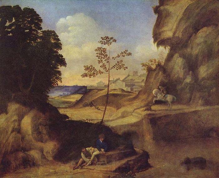 Giorgione Il Tramonte Spain oil painting art