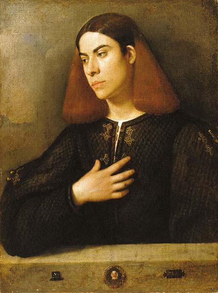 Giorgione The Budapest Portrait of a Young Man France oil painting art