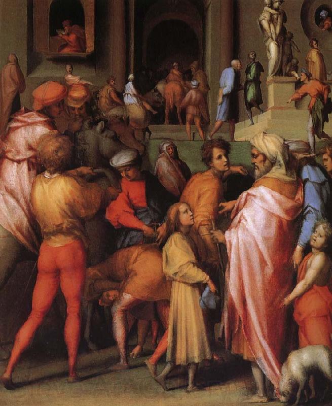Pontormo Joseph sold to poor Botticelli France oil painting art