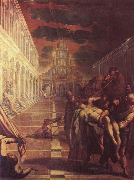 Tintoretto St Mark Body Brought to Venice