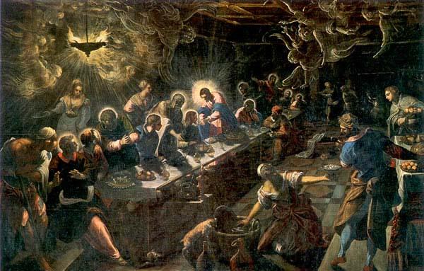 Tintoretto The Last Supper Norge oil painting art
