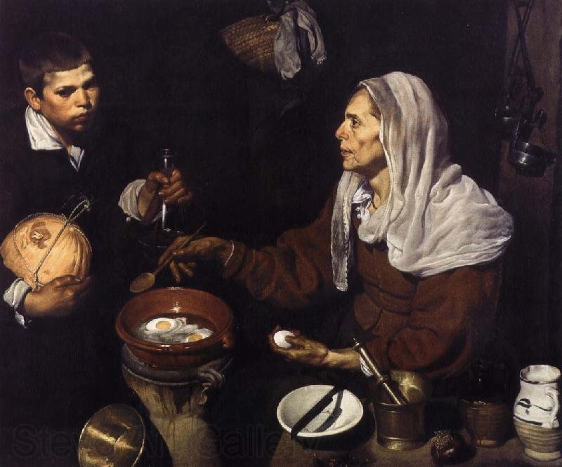 Velasquez Omelette woman Norge oil painting art