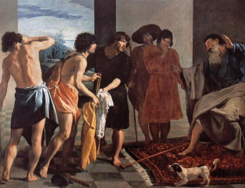 Velasquez Jacob give Joseph a coat of blood France oil painting art