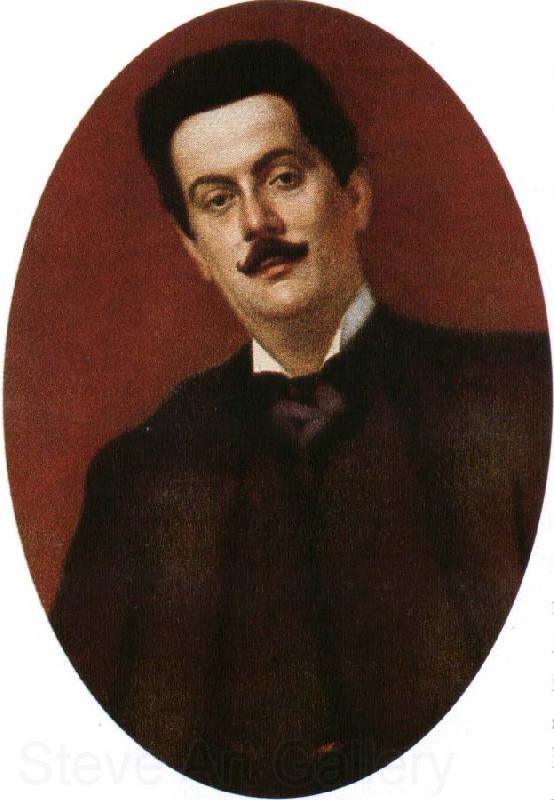 puccini painted in paris in 1899, three years after he weote his highly popular opera la boheme Spain oil painting art