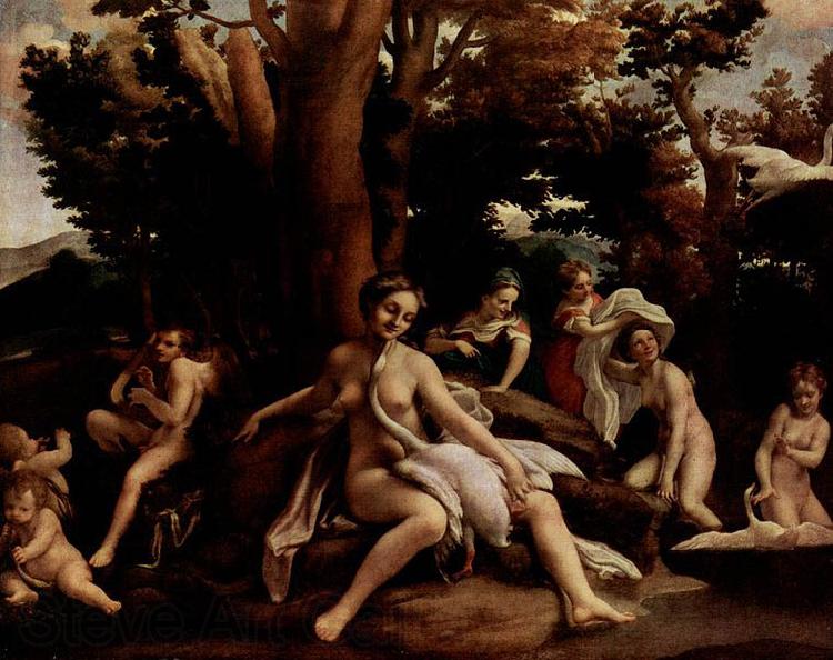 Correggio Leda mit dem Schwan France oil painting art
