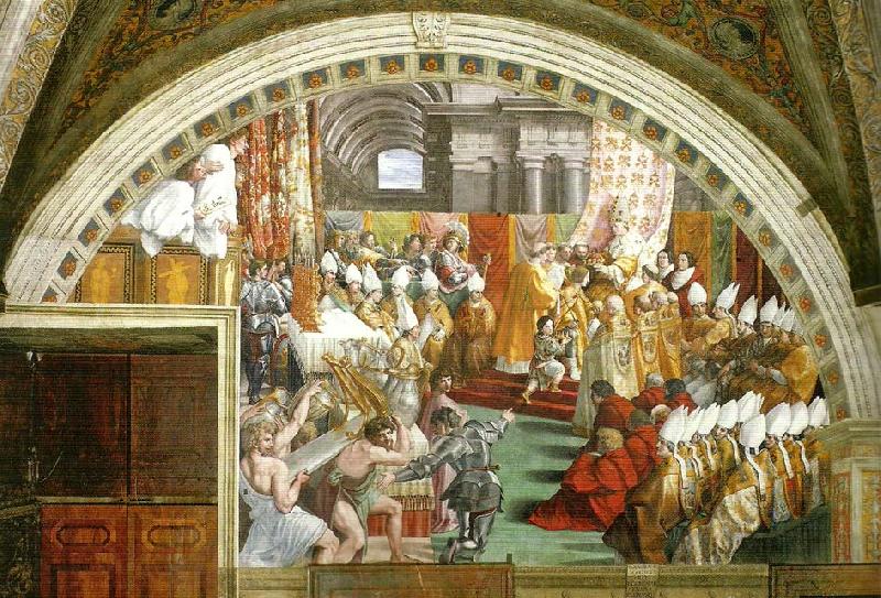 Raphael coronation of charlemagne Germany oil painting art