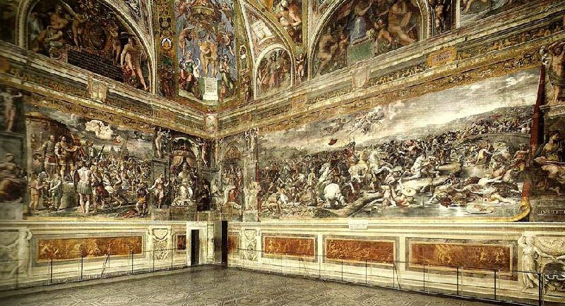 Raphael view of sala di costantino