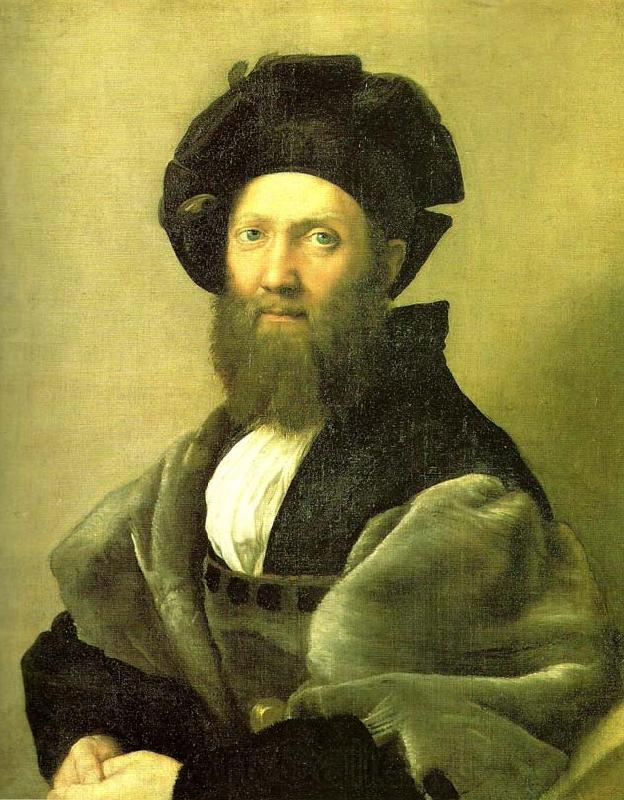 Raphael portrait of baldassare castiglione Norge oil painting art