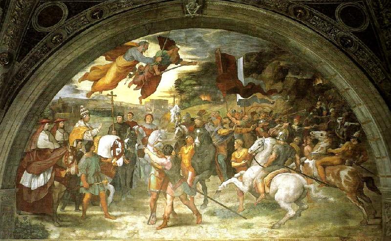 Raphael repulse of attila Germany oil painting art