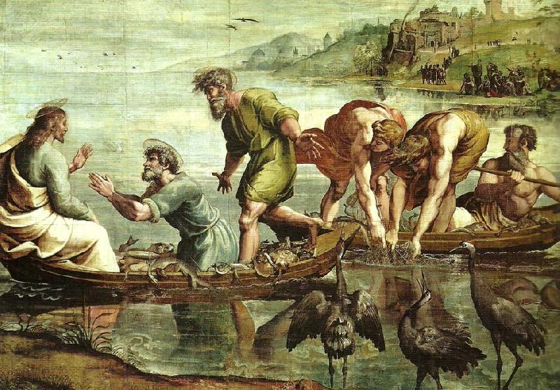 Raphael the miraculous draught of fishes